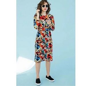 Sonnet James A Play Dress Coco watercolor multicolor sheath dress S